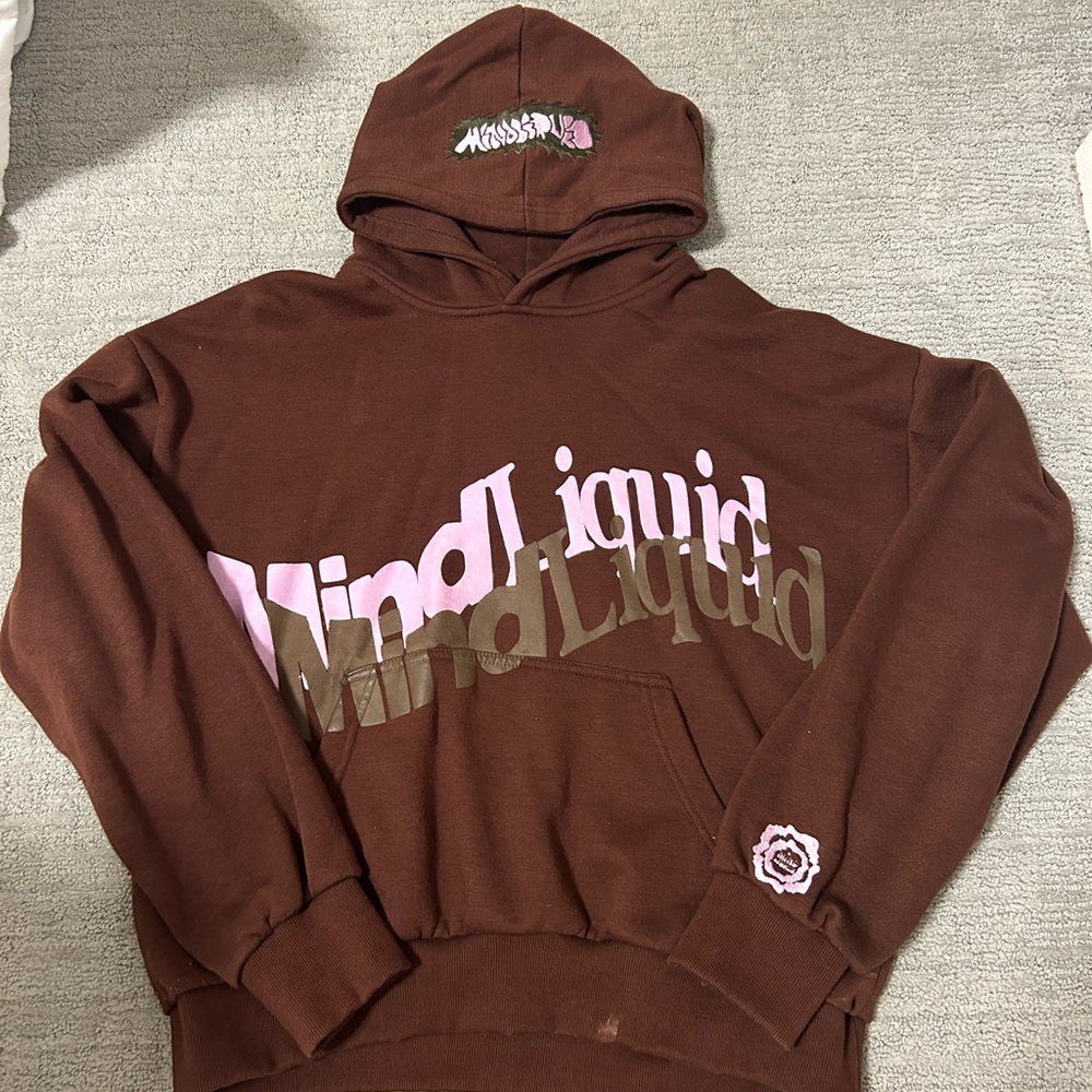 Brown Mind Liquid Hoodie
